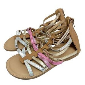 Tucker + Tate Kids Sandals Size 3M Multicolor Open Toe Gladiator Style